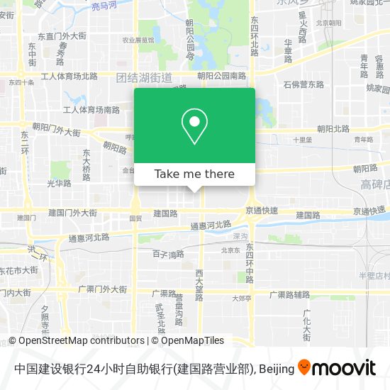 中国建设银行24小时自助银行(建国路营业部) map