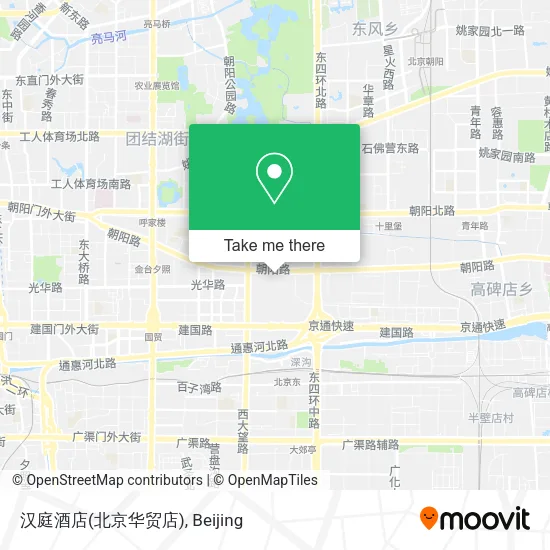汉庭酒店(北京华贸店) map