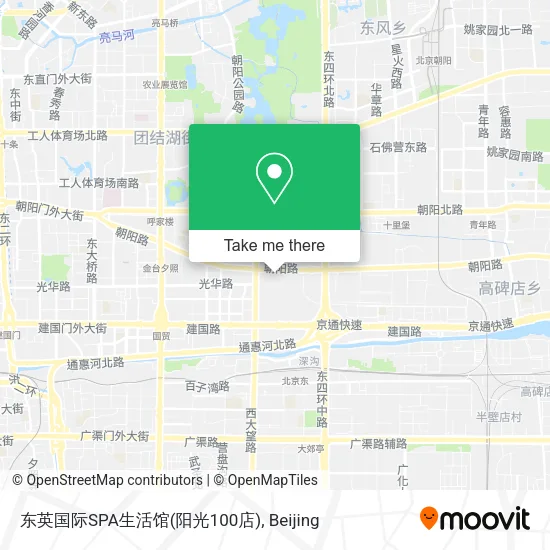 东英国际SPA生活馆(阳光100店) map