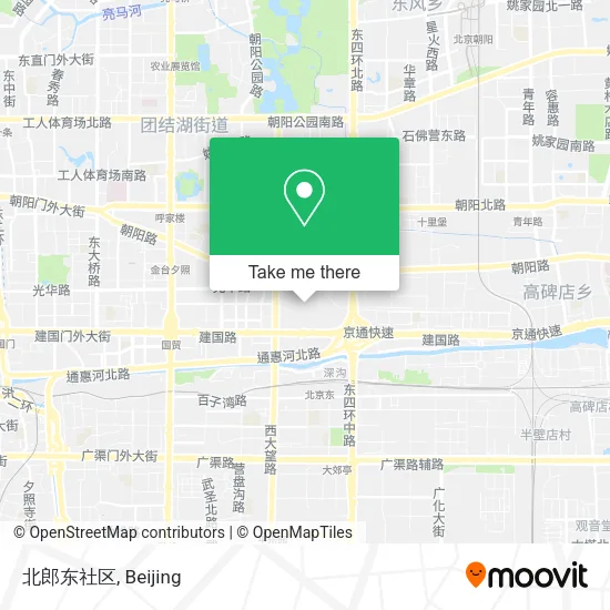 北郎东社区 map