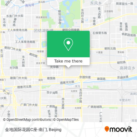 金地国际花园C座-南门 map