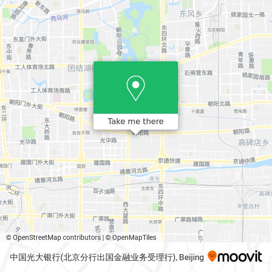 中国光大银行(北京分行出国金融业务受理行) map
