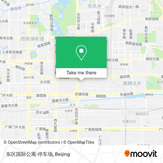 东区国际公寓-停车场 map