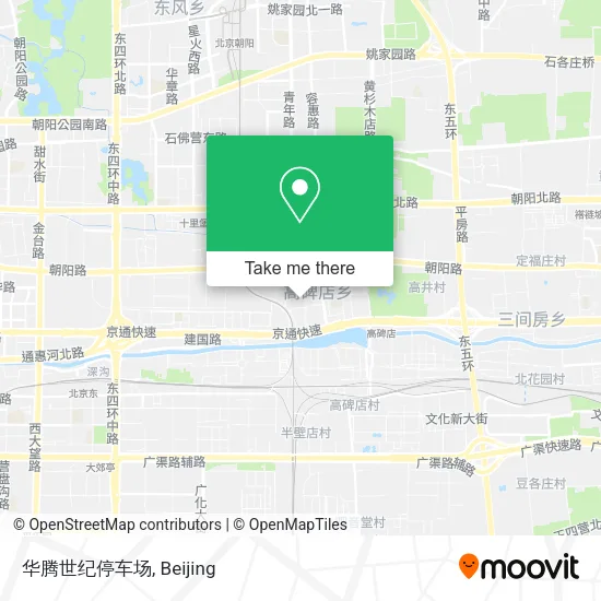 华腾世纪停车场 map