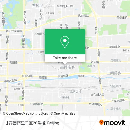 甘露园南里二区20号楼 map