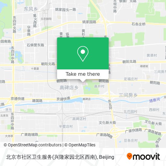 北京市社区卫生服务(兴隆家园北区西南) map