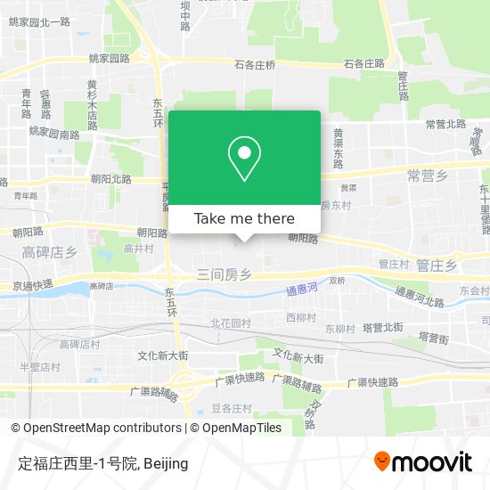 定福庄西里-1号院 map
