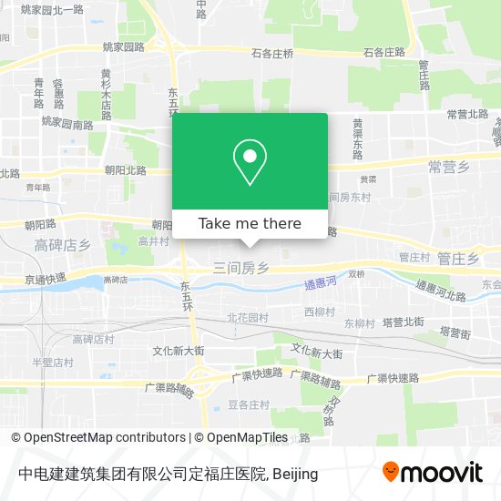 中电建建筑集团有限公司定福庄医院 map