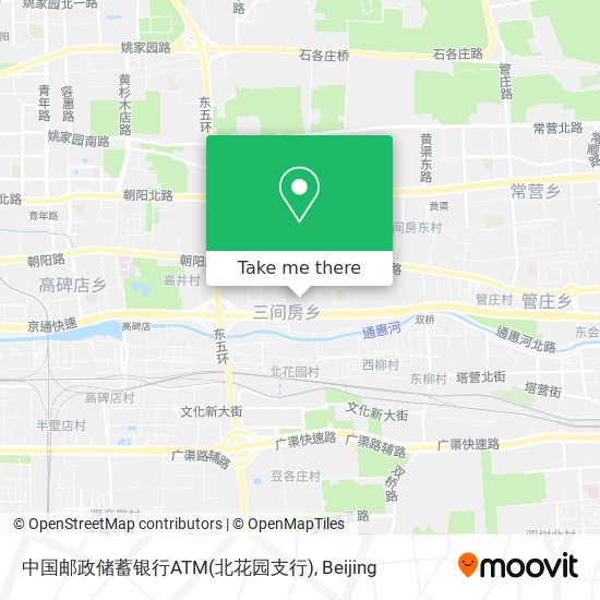 中国邮政储蓄银行ATM(北花园支行) map