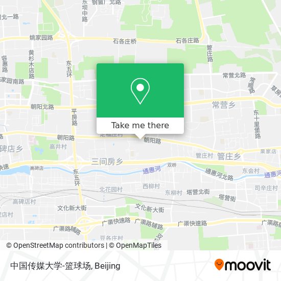 中国传媒大学-篮球场 map