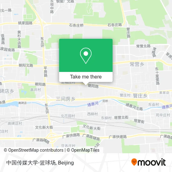 中国传媒大学-篮球场 map
