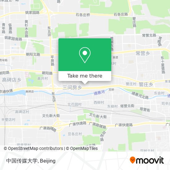 中国传媒大学 map