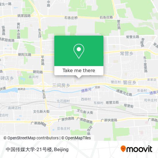 中国传媒大学-21号楼 map