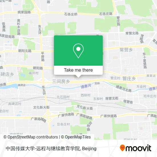中国传媒大学-远程与继续教育学院 map