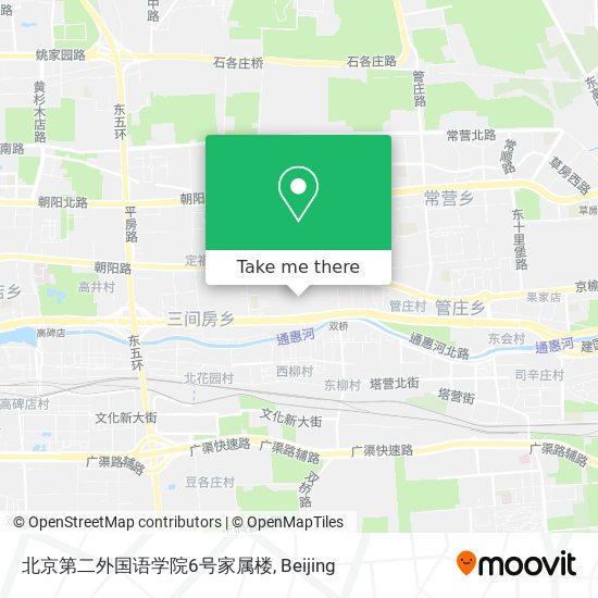 北京第二外国语学院6号家属楼 map