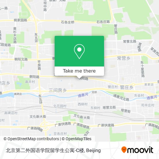 北京第二外国语学院留学生公寓-C楼 map