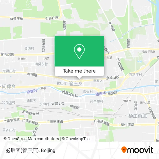 必胜客(管庄店) map