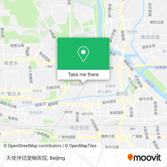 天使伴侣宠物医院 map