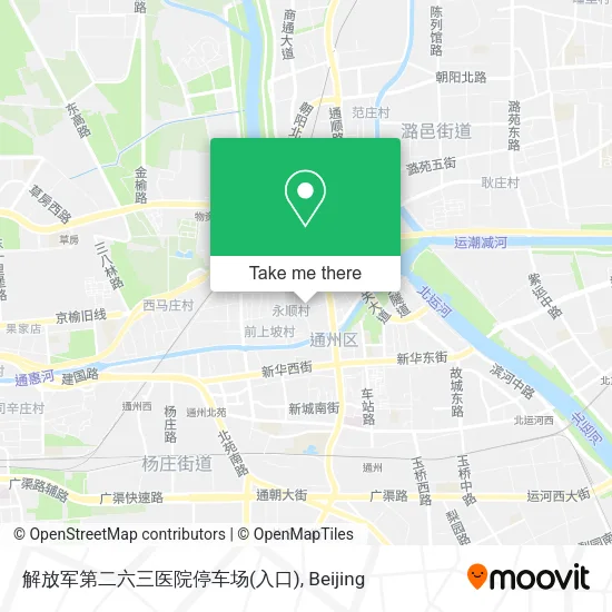 解放军第二六三医院停车场(入口) map