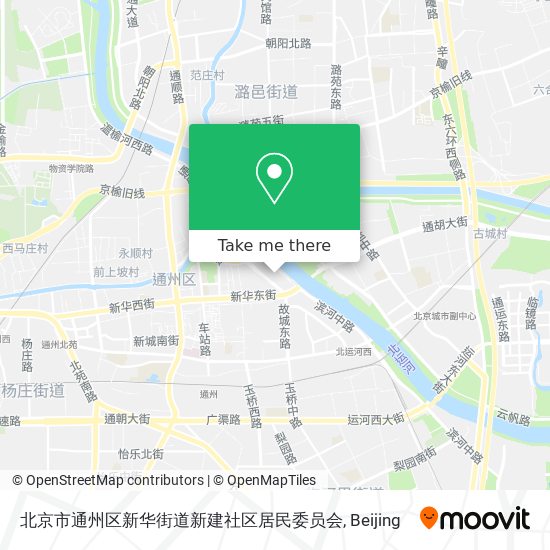 北京市通州区新华街道新建社区居民委员会 map