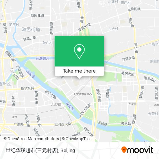 世纪华联超市(三元村店) map