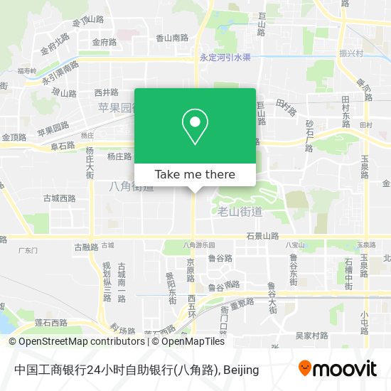 中国工商银行24小时自助银行(八角路) map