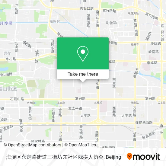 海淀区永定路街道三街坊东社区残疾人协会 map