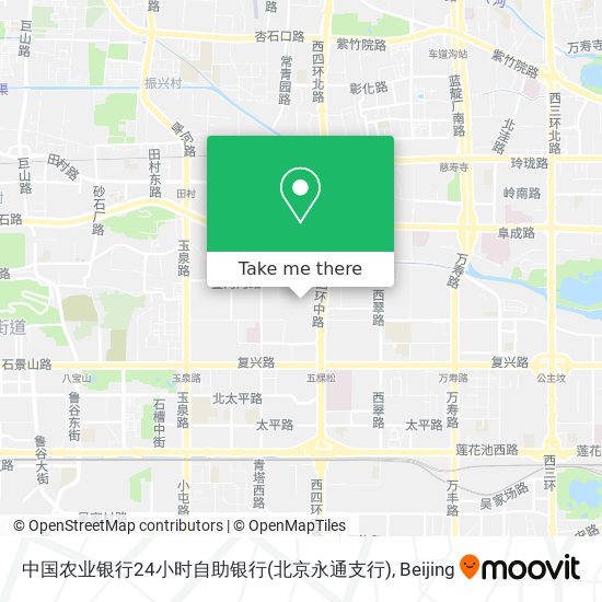 中国农业银行24小时自助银行(北京永通支行) map