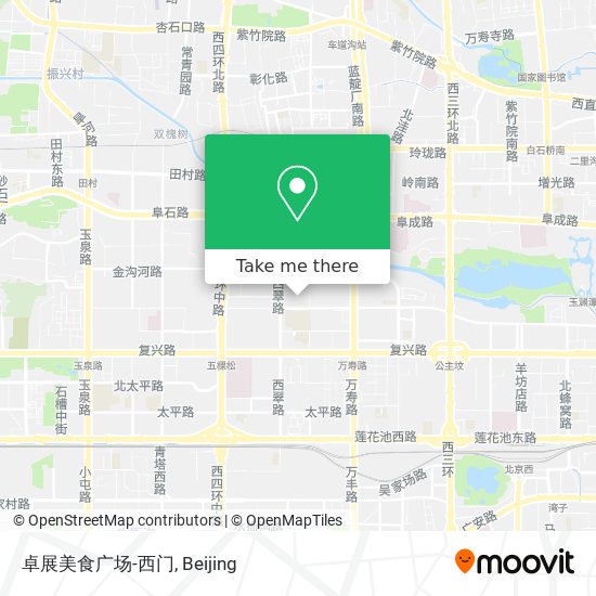 卓展美食广场-西门 map