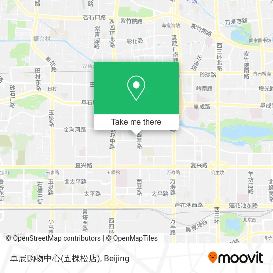 卓展购物中心(五棵松店) map