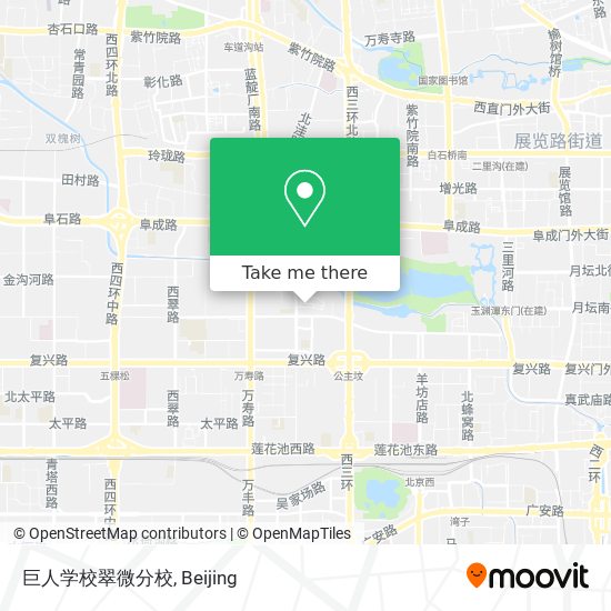 巨人学校翠微分校 map