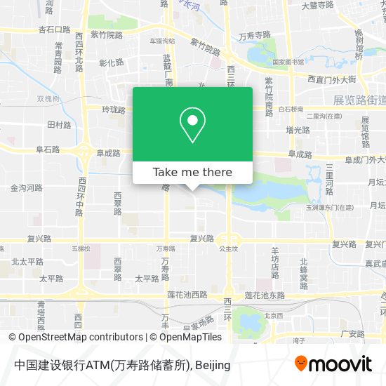 中国建设银行ATM(万寿路储蓄所) map