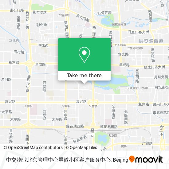 中交物业北京管理中心翠微小区客户服务中心 map