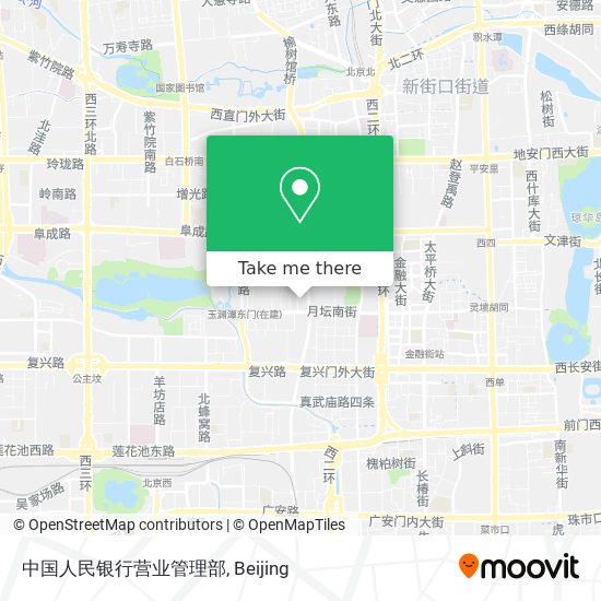 中国人民银行营业管理部 map