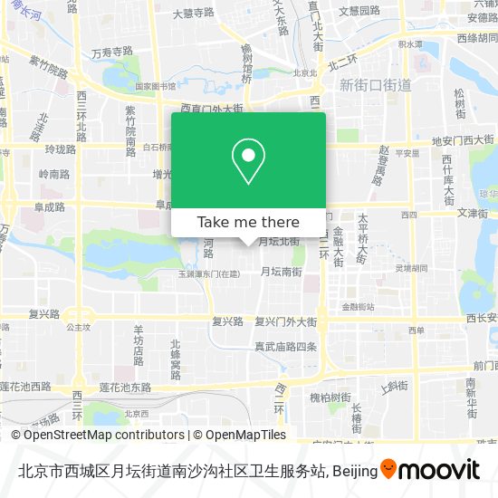 北京市西城区月坛街道南沙沟社区卫生服务站 map