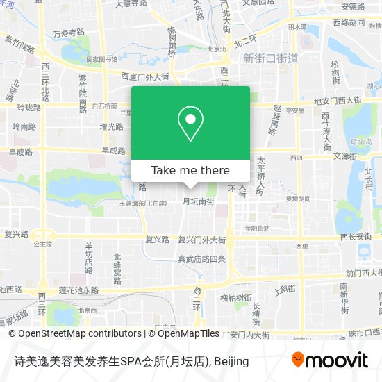 诗美逸美容美发养生SPA会所(月坛店) map