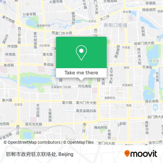 邯郸市政府驻京联络处 map