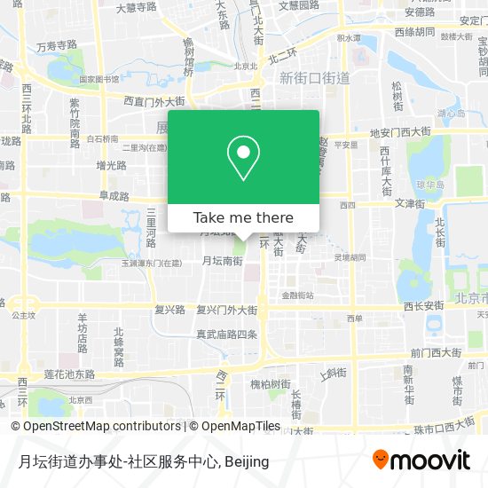 月坛街道办事处-社区服务中心 map