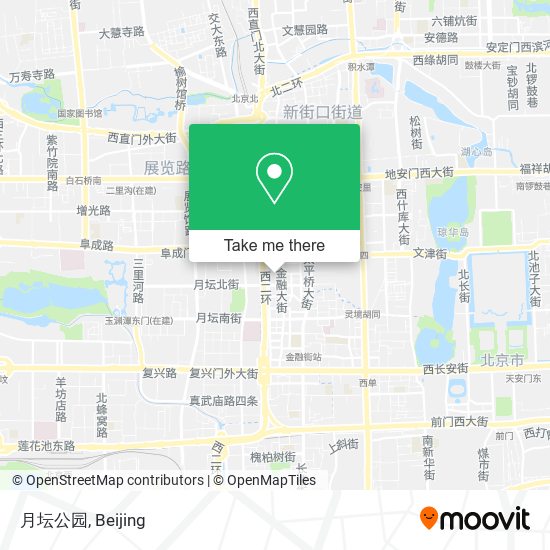 月坛公园 map