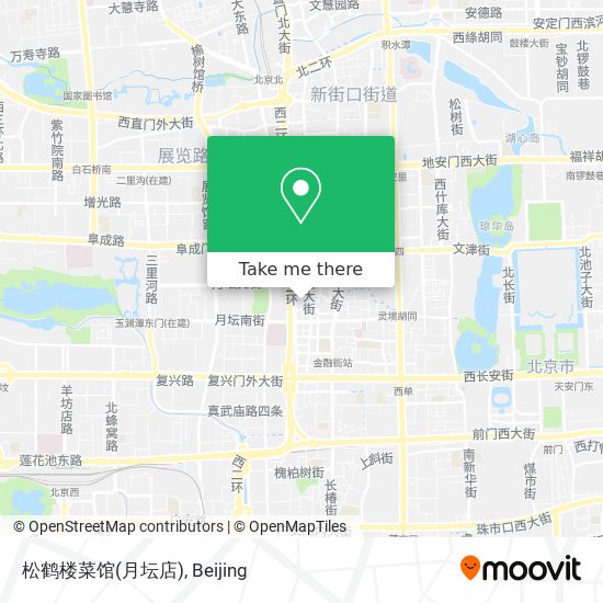 松鹤楼菜馆(月坛店) map