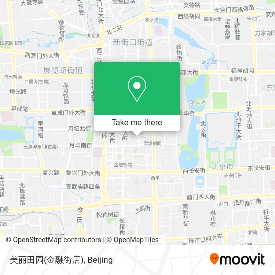 美丽田园(金融街店) map