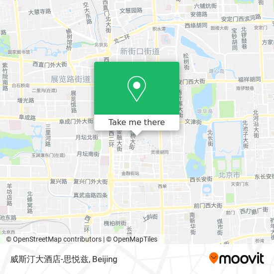 威斯汀大酒店-思悦兹 map