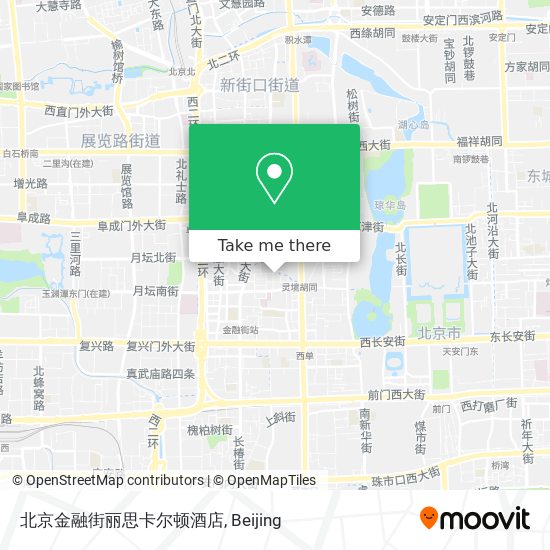 北京金融街丽思卡尔顿酒店 map