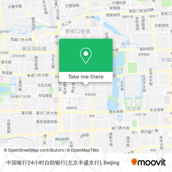 中国银行24小时自助银行(北京丰盛支行) map