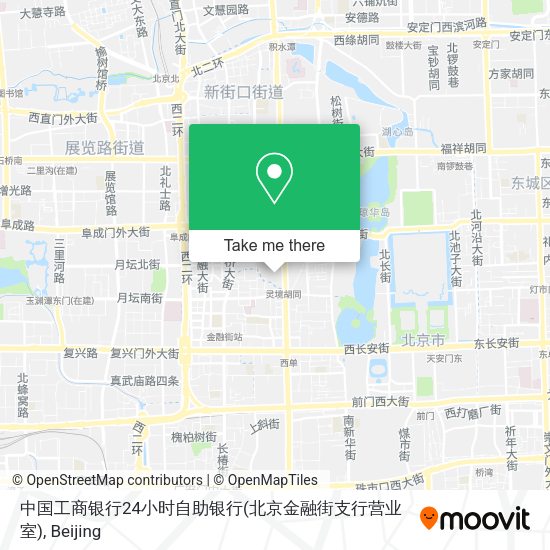 中国工商银行24小时自助银行(北京金融街支行营业室) map
