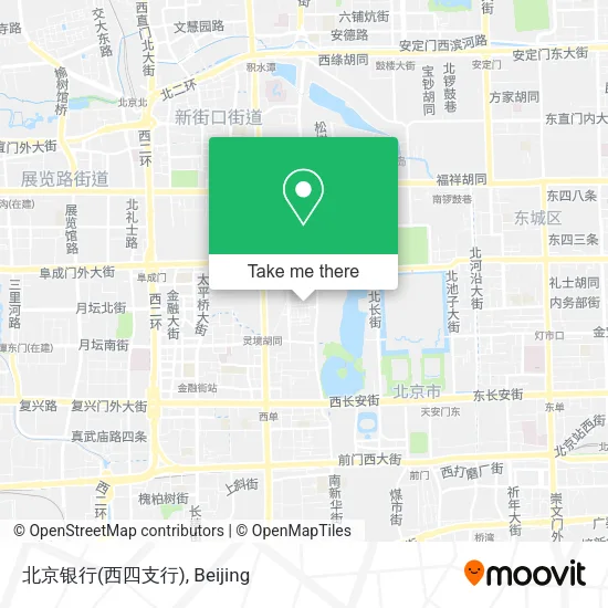 北京银行(西四支行) map