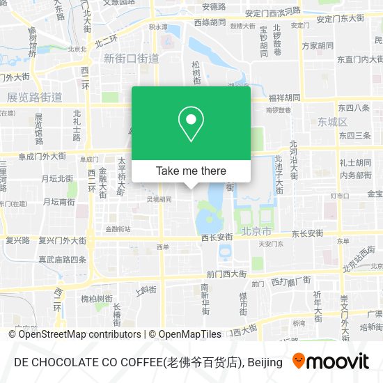 DE CHOCOLATE CO COFFEE(老佛爷百货店) map