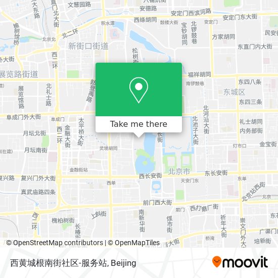 西黄城根南街社区-服务站 map