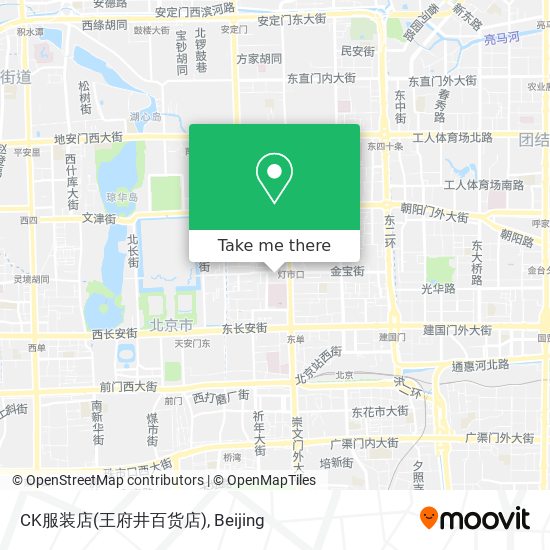 CK服装店(王府井百货店) map