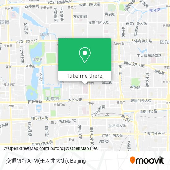 交通银行ATM(王府井大街) map